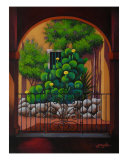 Through The Portico Giclee Print by Gayle Wisbon