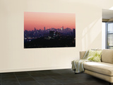 Buildings Lit Up at Dusk, Manhattan, New York, USA Wall Mural