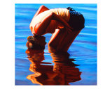 Caroline Dunks Her Head Giclee-trykk av Dan Berkeland Caroline Dunks Her Head Giclee-trykk av Dan Berkeland