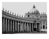 St Peters, Rome, Italy, B & W Photograph Photographic Print by vincent abbey