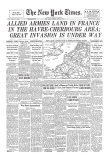 New York Times, June 6, 1944: D-Day Giclee Print