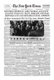 New York Times, January 21, 1961: Kennedy Sworn In, Asks Global Alliance reproduction procédé giclée