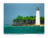 Cape St George Lighthouse, Little St George Island, Florida Photographic Print by Jamie Marsh