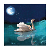 Swan And Child Reproduction procédé giclée par Nancy Tillman
