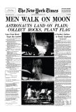 New York Times, July 21, 1969: Men Walk on Moon reproduction procédé giclée