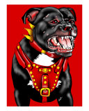 Pitbull Dog Portrait Photographic Print by Gerasimoula O. Papadopoulos