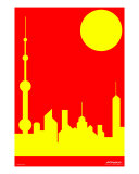 Shanghai Sunshine Photographic Print by Asbjorn Lonvig