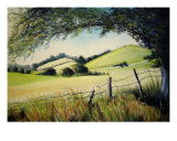 Summer Landscape Giclee Print by Veronique Radelet