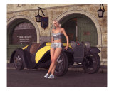 1932 Sport Roadster Pose Photographic Print by John Junek