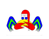 Happy Christmas - From Crab-Mac-Claw The Crab Photographic Print by Asbjorn Lonvig