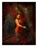 Her Passion Giclee Print by Tony Pavone