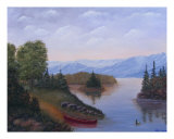 Peaceful Lake 1 reproduction procédé giclée par Cathy Dolan