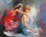 Two Girl Friends II Art by Willem Haenraets