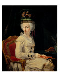 Portrait of Maria Amalia of Austria reproduction procédé giclée par Johann Zoffany