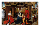 Triptych, Adoration of the Magi Giclee Print by Hans Memling