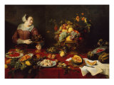 The Fruit Seller reproduction procédé giclée par Frans Snyders