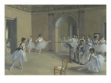 The Opera Dance Studio on the Rue Le Peletier, 1872 Lámina giclée por Edgar Degas
