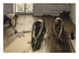 The Floor Scrapers, Raboteurs De Parquet, 1875 Gicleetryck av Gustave Caillebotte