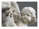 Les Génies de la Peinture et de la Sculpture se disputant la couronne reproduction procédé giclée par Luigi Fabbrucci