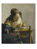 La Dentellière reproduction procédé giclée par Johannes Vermeer