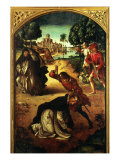 Death of Saint Peter Martyr Giclée-tryk af Pedro Berruguete