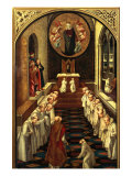 Virgin Appears to a Community Giclée-tryk af Pedro Berruguete