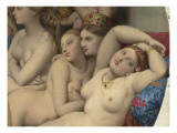 Les bains turcs reproduction procédé giclée par Jean-Auguste-Dominique Ingres