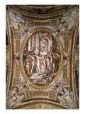 St. Matthew and the Miracle of the Dragon from Ethiopia Giclee Print by Luca Cambiaso