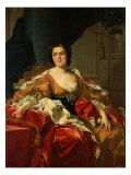 Portrait of Isabella of Bourbon, Wife of Don Philip of Parma Giclee Print by Louis-Michel van Loo