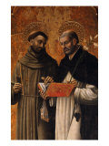Polyptych, Saints Francis and Dominic Giclee Print by Mazone Giovanni
