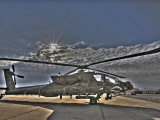 Seven Exposure HDR Image of a Stationary AH-64D Apache Helicopter Lámina fotográfica por Stocktrek Images