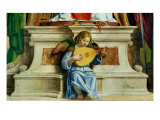 Saint Peter on His Throne Between Saints (detail) Giclee Print by Giovanni Battista Cima Da Conegliano