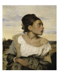 Jeune orpheline au cimeti Giclée-Druck von Eugene Delacroix