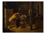 The Brawl Giclee-trykk av Adriaen Brouwer