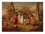 The Embarkation of Ferdinand VII from St. Mary Harbour, 1823 Reproduction procédé giclée par Jose Aparicio