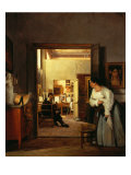 Ingres's Studio in Rome Giclee Print by Jean Alaux