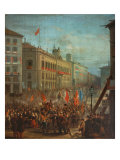 The Arrival of the Army from Africa at Puerta Del Sol Reproduction procédé giclée par Atienza 