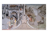 Scenes from the Life of St. Jerome, Two Scenes Giclee-trykk av Giovanni Badile