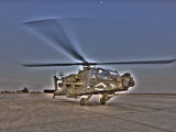 Seven Exposure HDR Image of an AH-64D Apache Helicopter Photographic Print by Stocktrek Images 