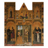 Polyptych Giclee Print by Mazone Giovanni