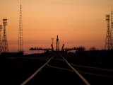 Soyuz Launch Pad at the Baikonur Cosmodrome in Kazakhstan Photographic Print by Stocktrek Images 