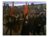 Strike at Creusot, 1899 Giclee Print by Jules Adler
