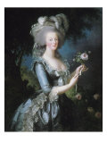 La reine Marie-Antoinette dit "à la Rose" (1755-1793) Giclée-Druck von Elisabeth Louise Vigée-LeBrun