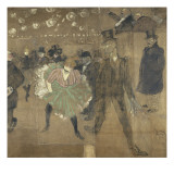 Panel for La Baraque De La Goulue, at the Foire Du Trone, Paris, the Dance at the Moulin Rouge Lámina giclée por Henri de Toulouse-Lautrec