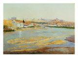 View of Manzanares Giclee-trykk av Aureliano De Beruete View of Manzanares Giclee-trykk av Aureliano De Beruete