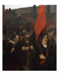 Strike at Creusot, 1899 (detail) Giclee Print by Jules Adler