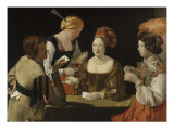The Cheat with the Ace of Diamonds, 1635 Lámina giclée por Georges de La Tour The Cheat with the Ace of Diamonds, 1635 Lámina giclée por Georges de La Tour