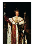 Charles X in His Coronation Dress (detail) reproduction procédé giclée par Jean-Auguste-Dominique Ingres