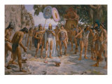 Moctezuma at Chapultepec, 1895 Giclée-Druck von Daniel Valle