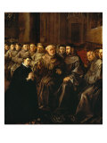 Saint Bonaventure Receiving the Habit from Saint Francis Giclee Print by Francisco Herrera